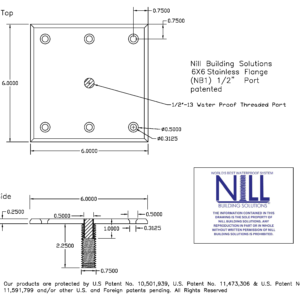 1-2 Port- 6X6 Stainless Flange (NB1) 2023-Model