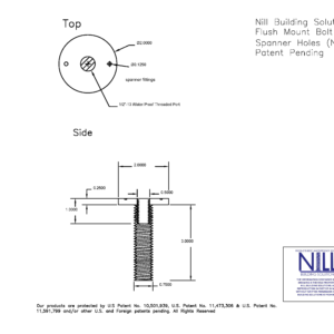 (NB3BD) Flush Mount Bolt with Spanner Holes_2023-Model