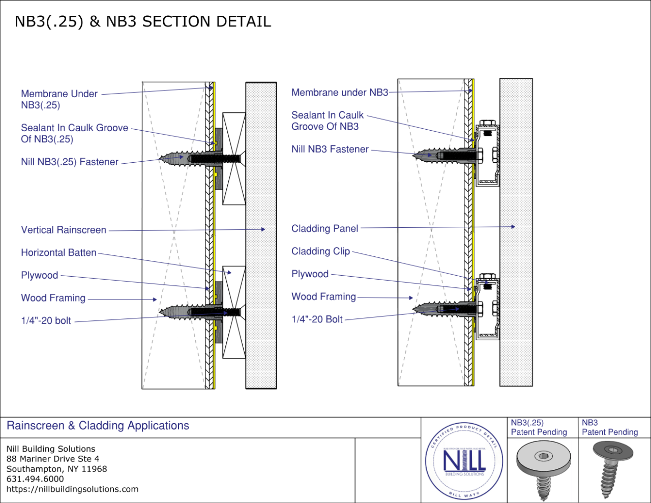 Rainscreen Mounting Systems & Fasteners | Nill Building Solutions